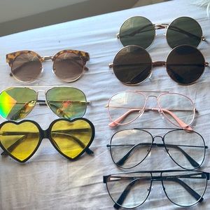 Sunglasses Assortment feat. 3 pairs of clearlenses